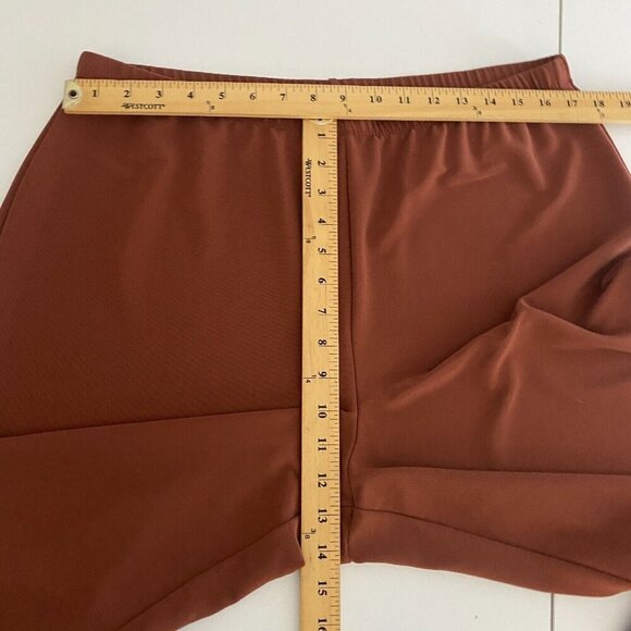 Susan Graver Essentials Lustra Knit Skinny Pants Size XL Petite Rust Pull On - Picture 8 of 9